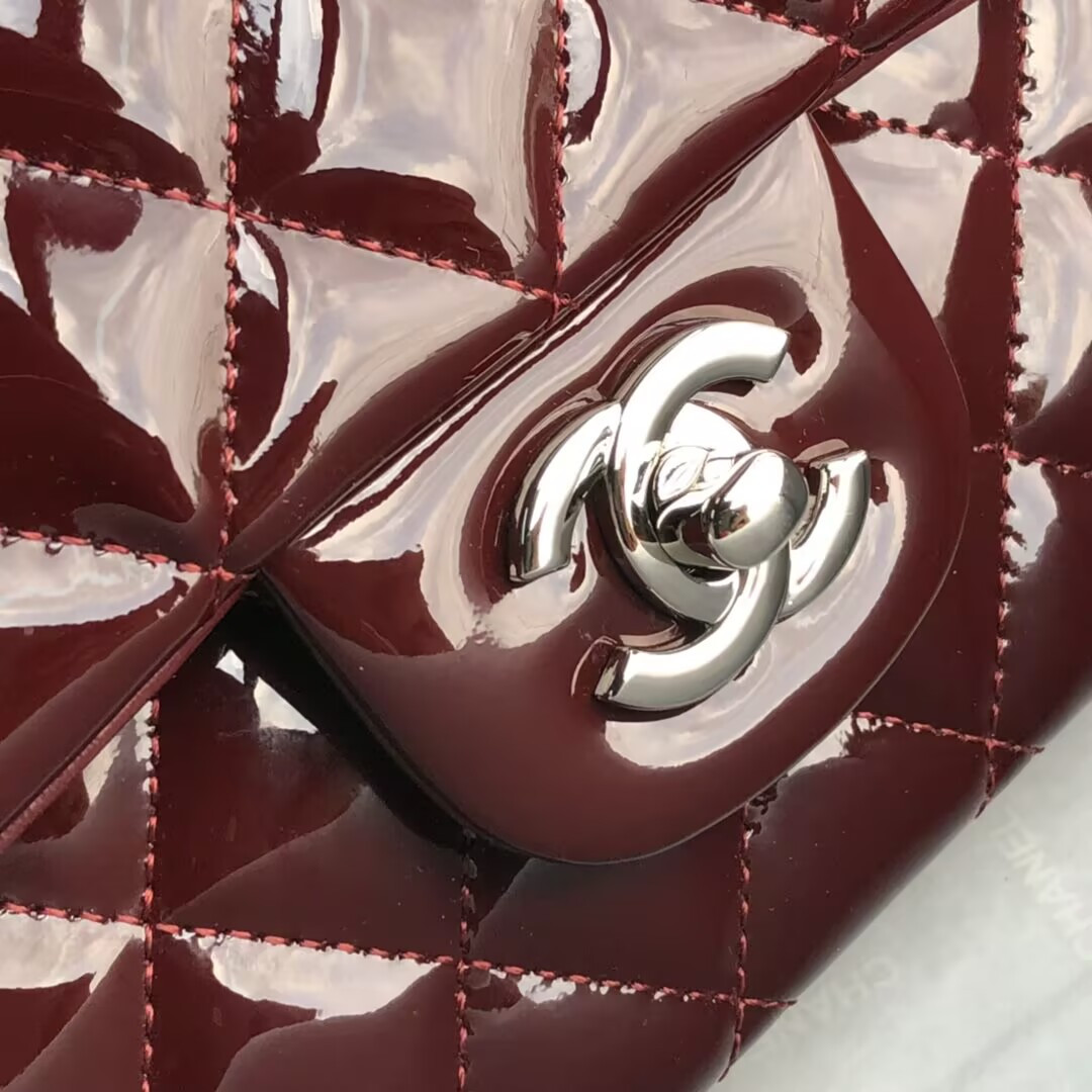Chanel Classic Flap Bag Burgundy 25cm
