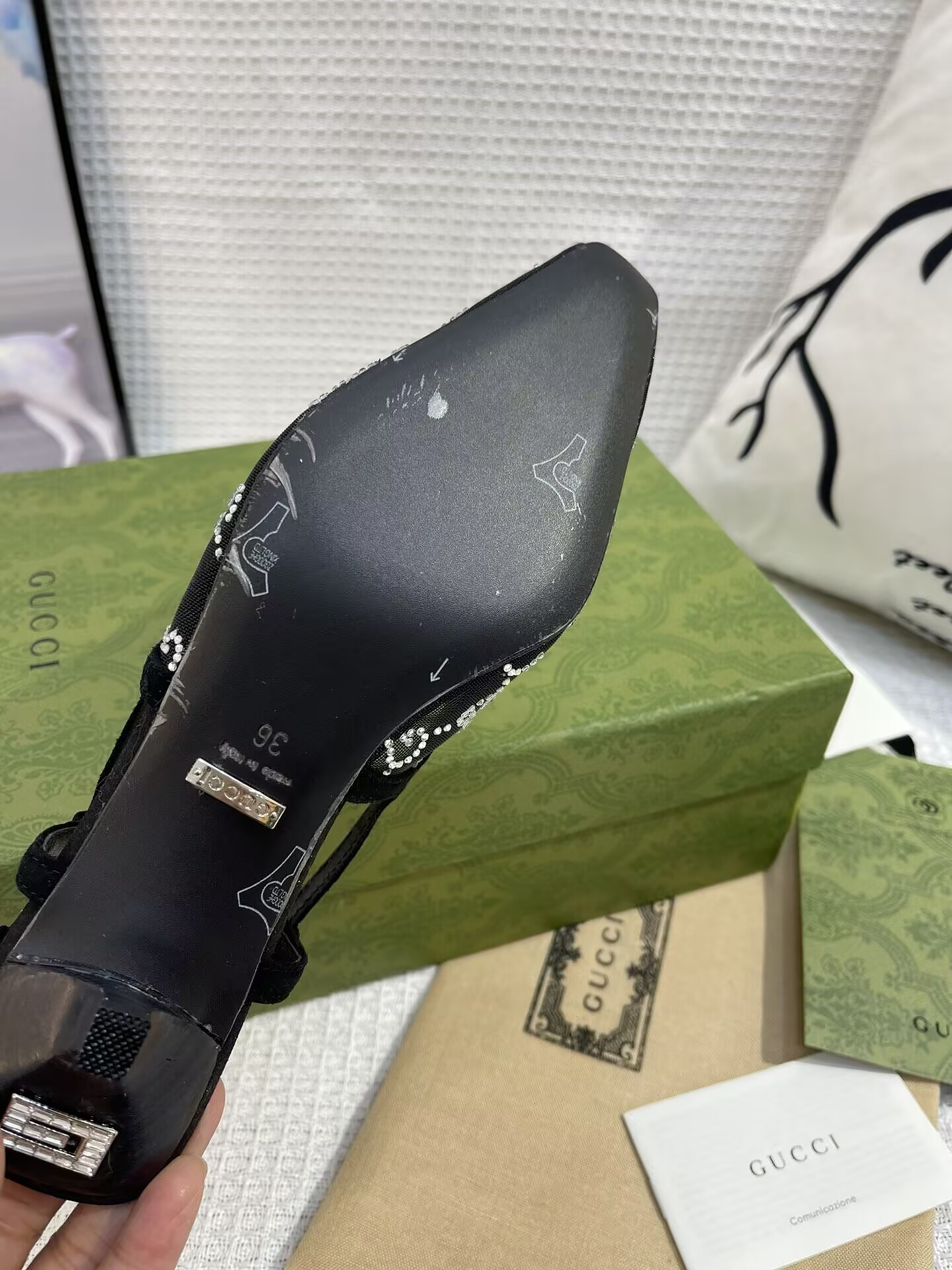 UA GUCCI GG Slingback