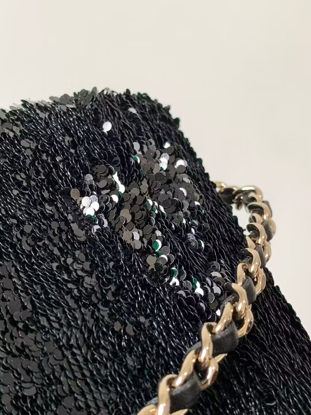 Chanel Mini CF Gram Glitter Dinner Bag 20x15x7cm