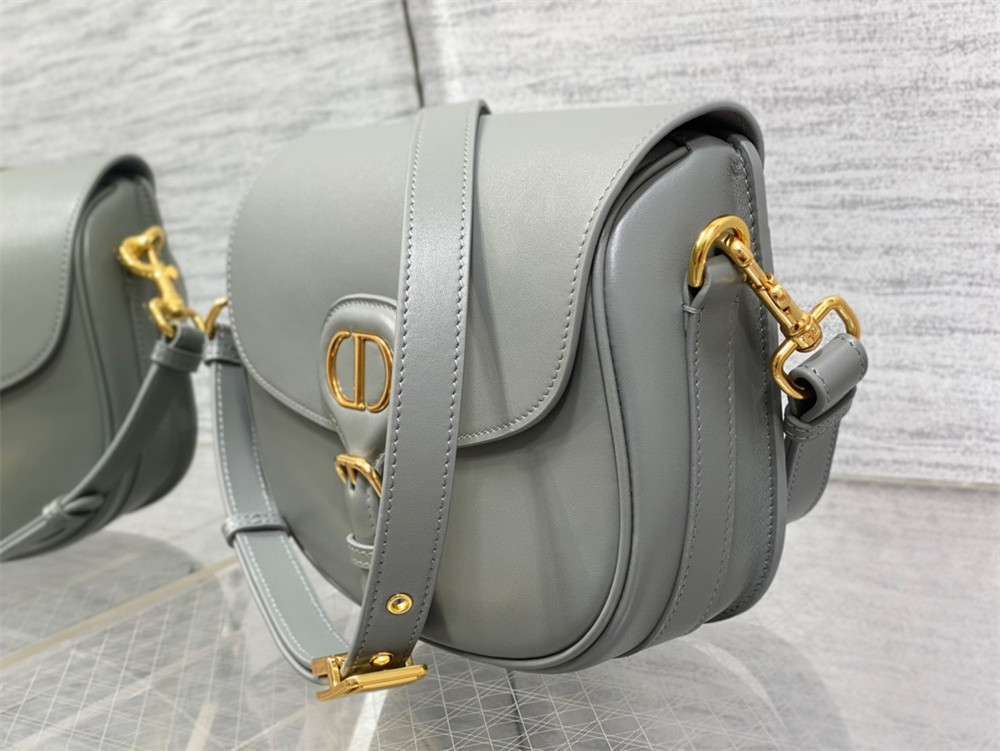 MEDIUM DIOR BOBBY BAG Grey Box Calfskin
