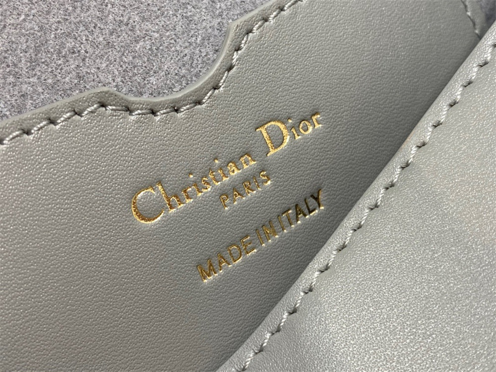 MEDIUM DIOR BOBBY BAG Grey Box Calfskin