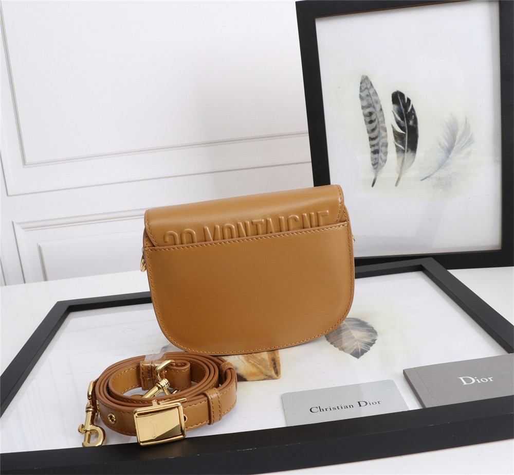MEDIUM DIOR BOBBY BAG Camel Box Calfskin