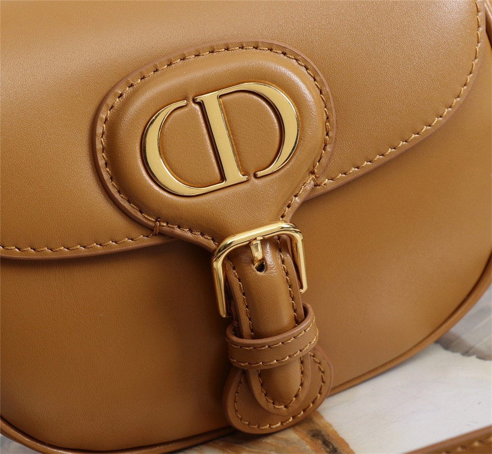 MEDIUM DIOR BOBBY BAG Camel Box Calfskin