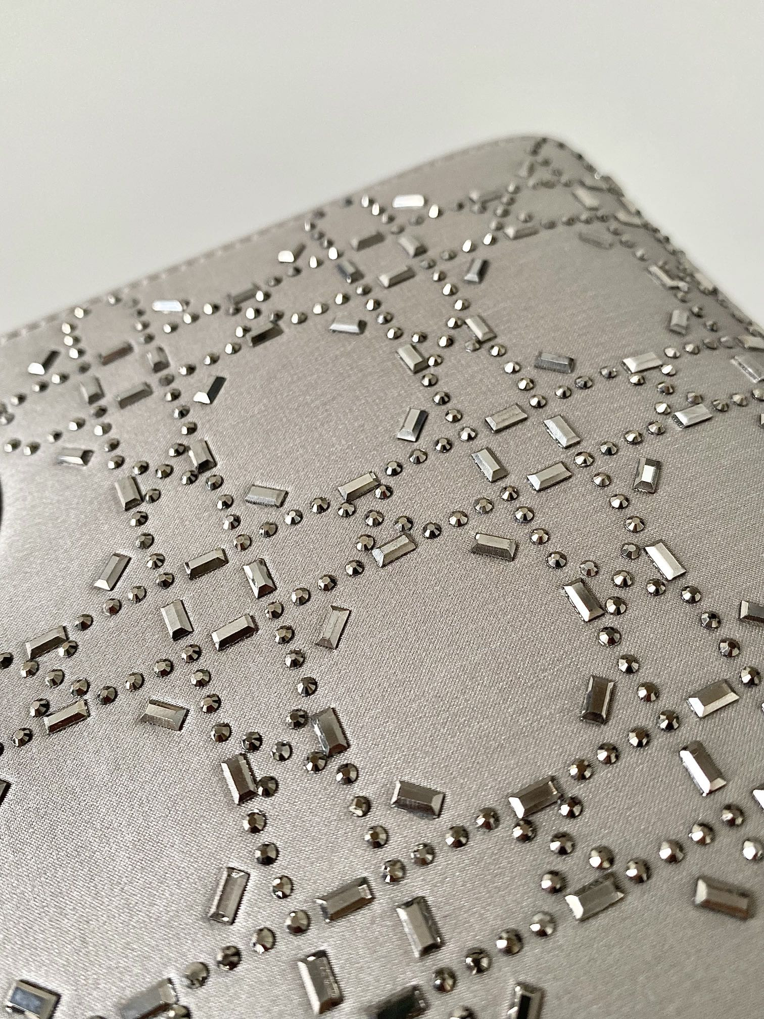 MINI LADY DIOR BAG GRAY 6.5 X 6 X 3 INCHES