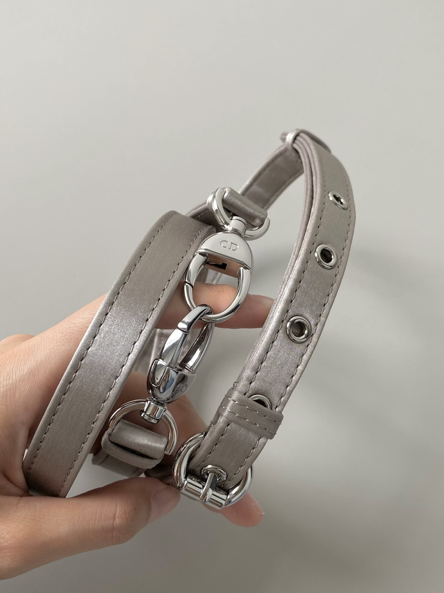 MINI LADY DIOR BAG GRAY 6.5 X 6 X 3 INCHES