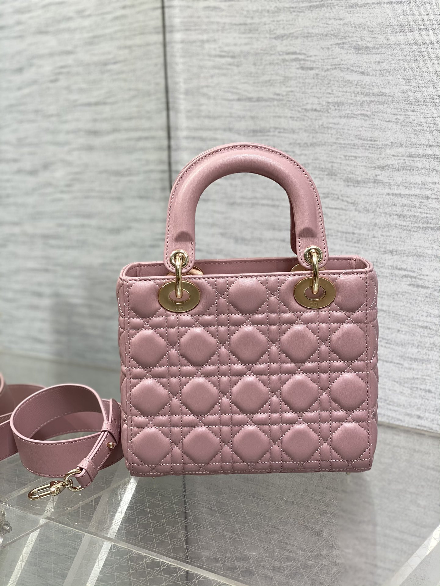 Small Lady Dior My ABCDior Bag 8 x 6.5 x 3 inches