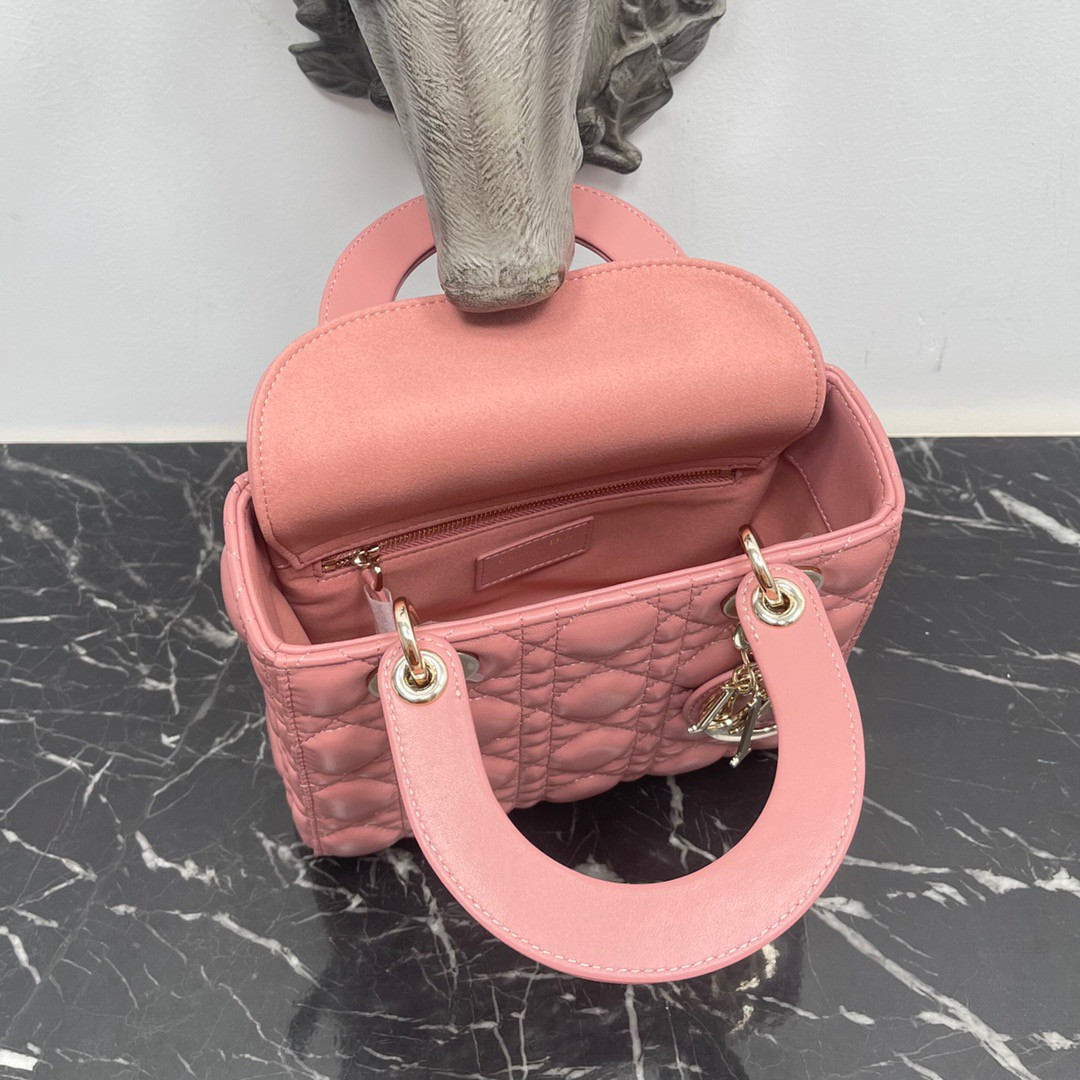 Small Lady Dior My ABCDior Bag 8 x 6.5 x 3 inches