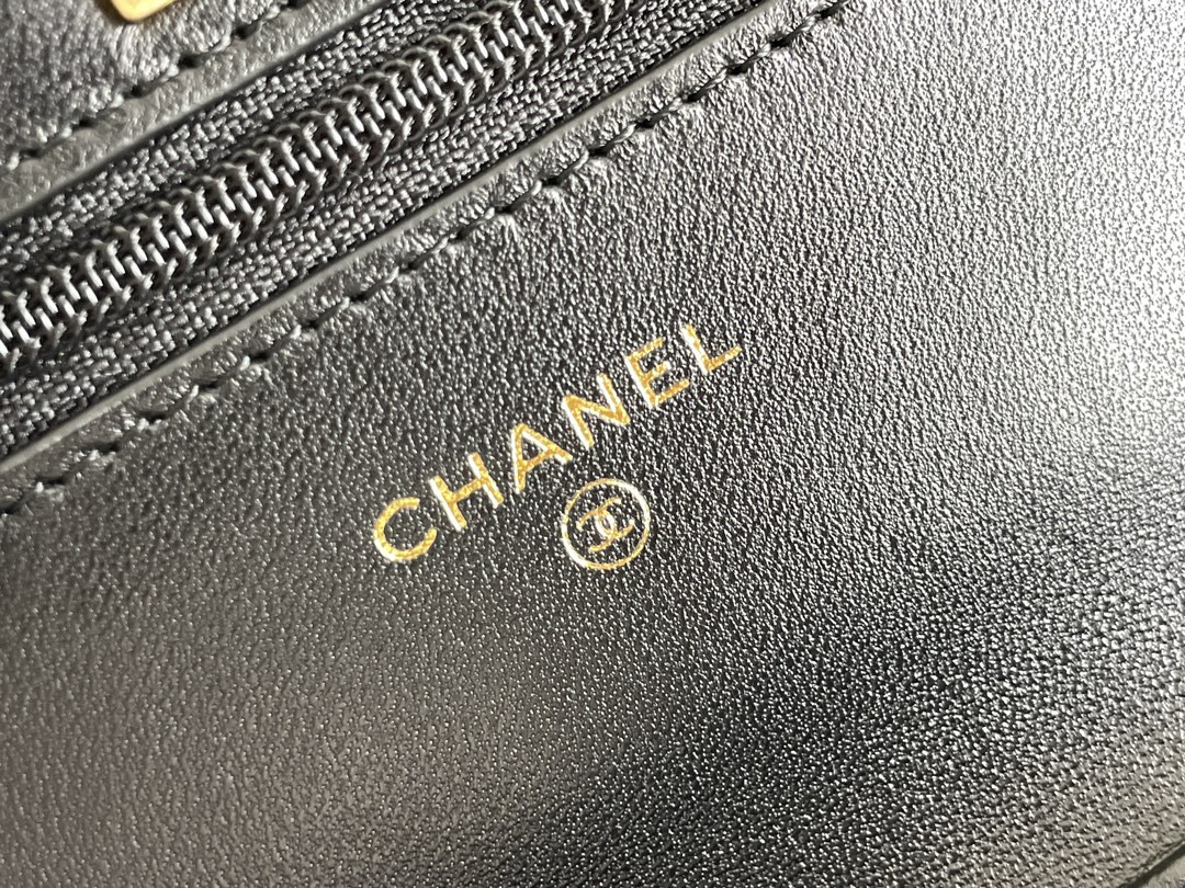 CHANEL CLASSIC WALLET ON CHAIN 4.8 × 7.5 × 1.4 in