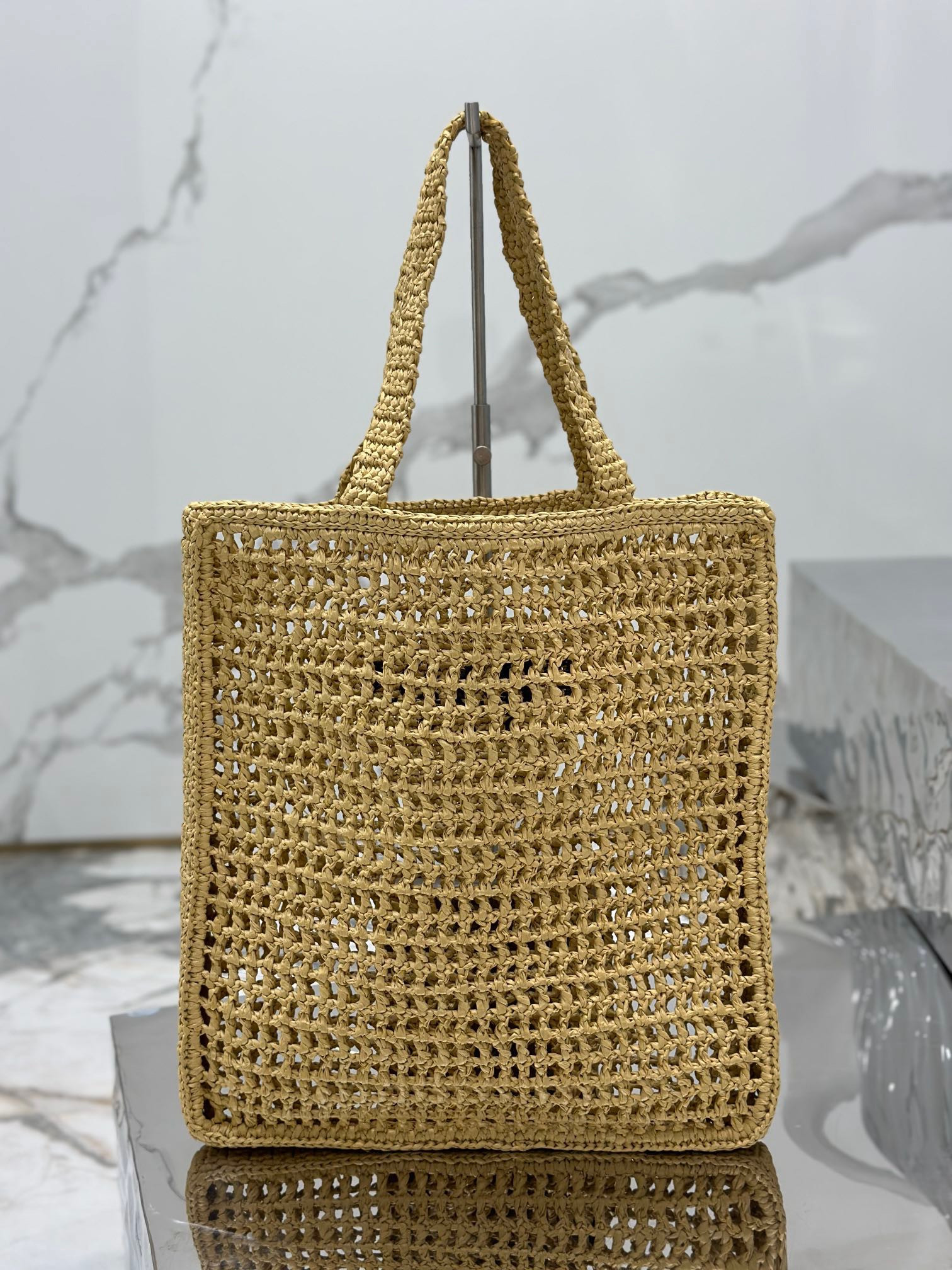 Prada Crochet tote bag Color Natural