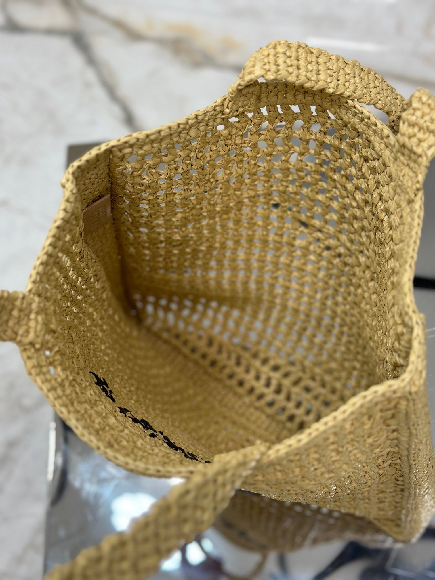 Prada Crochet tote bag Color Natural