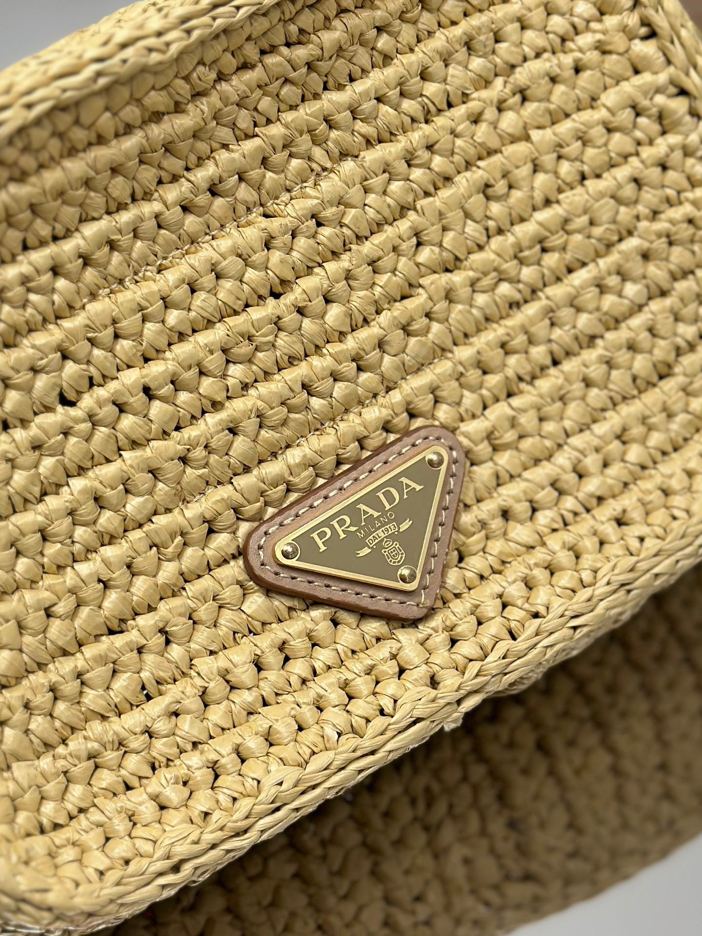 Prada Crochet Prada Brique bag Color Natural