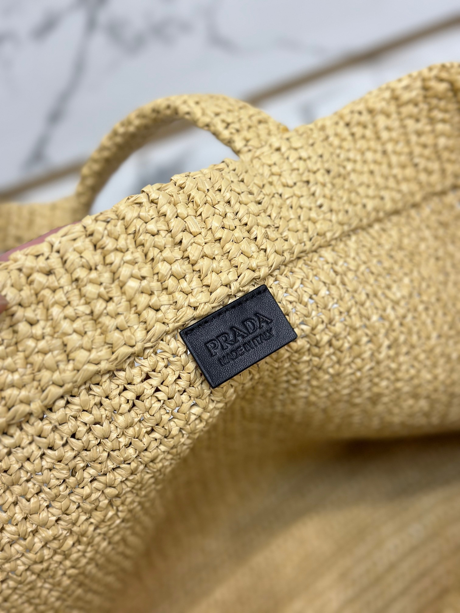 Prada Crochet tote bag Color Natural