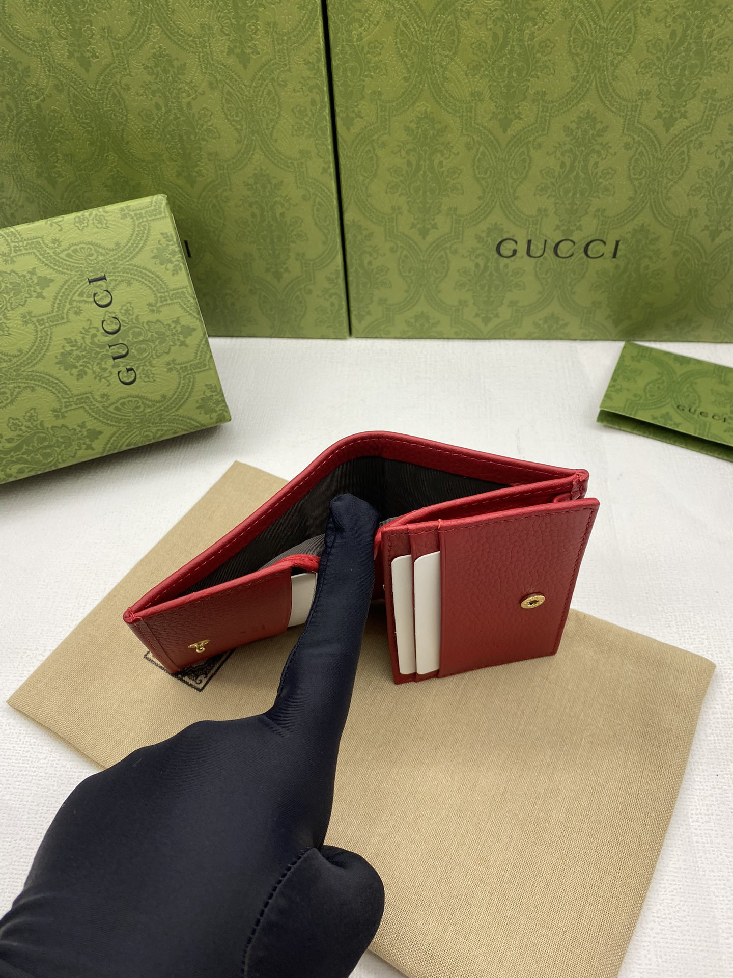 GUCCI HUHU card wallet 11x8.5x3cm