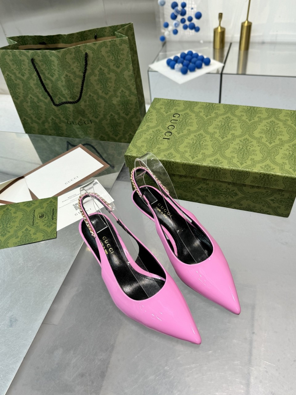 GUCCI SIGNORIA SLINGBACK PUMP mid-heel shoes