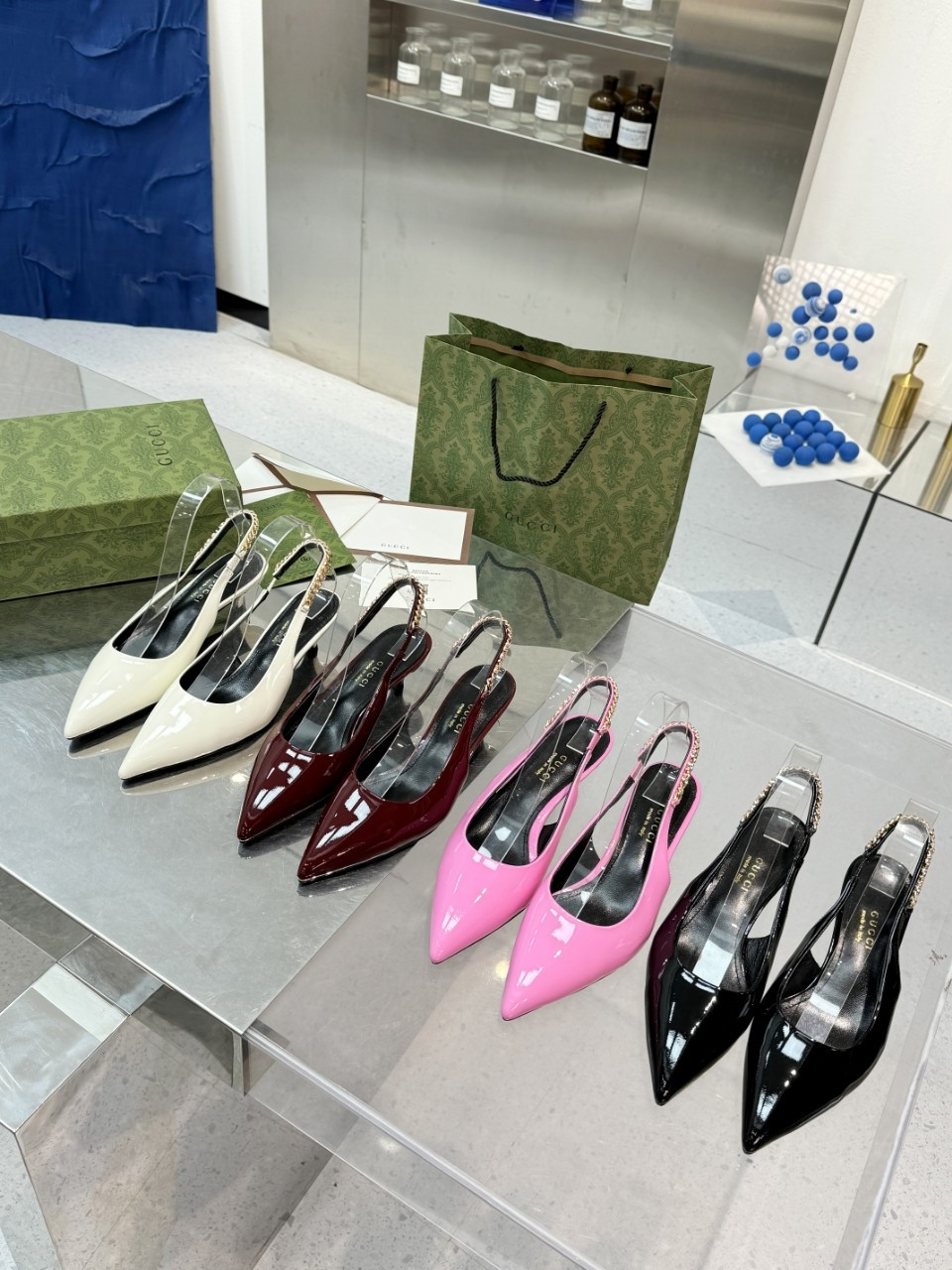 GUCCI SIGNORIA SLINGBACK PUMP mid-heel shoes