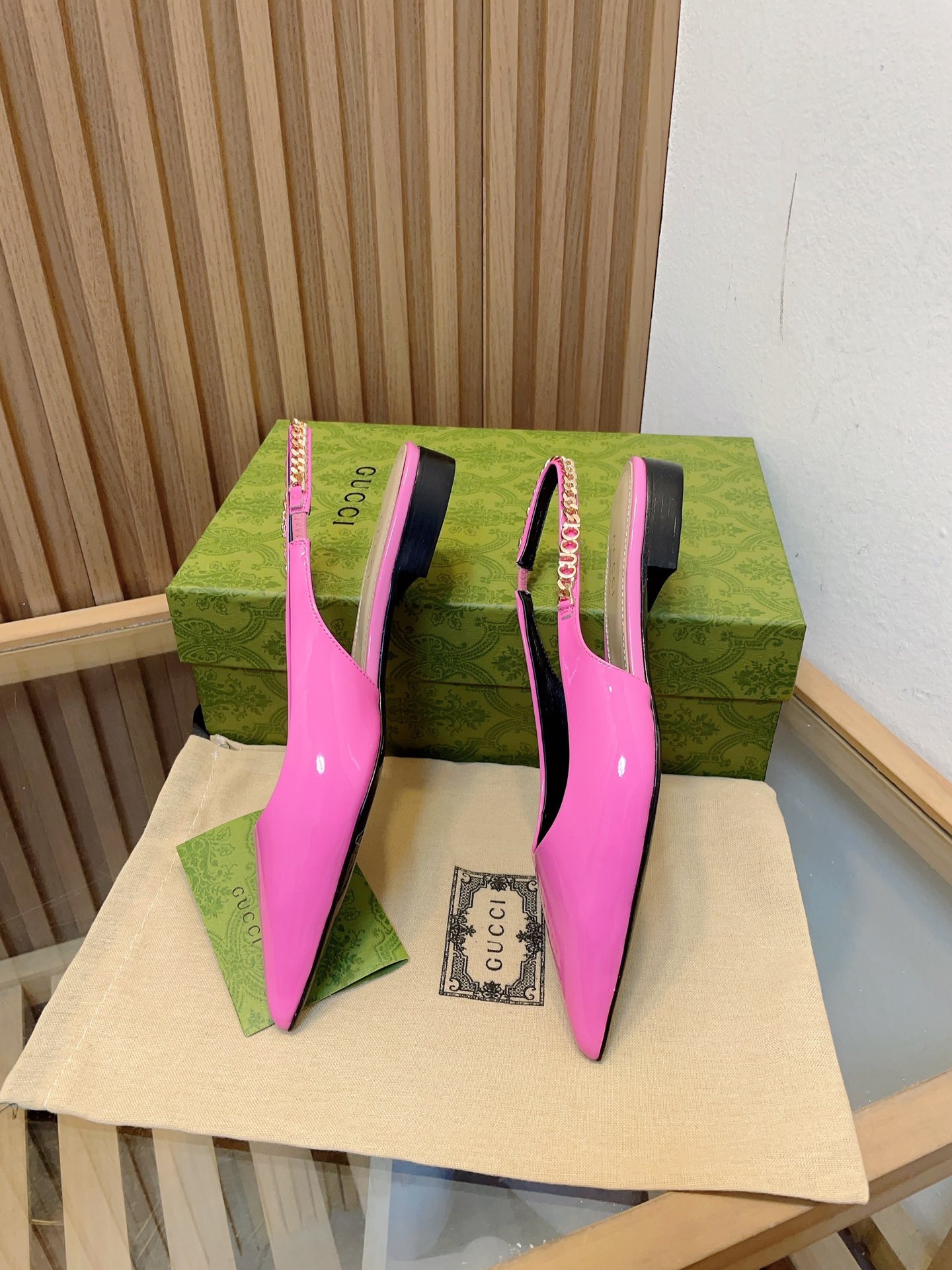 GUCCI SIGNORIA SLINGBACK PUMP flat shoes