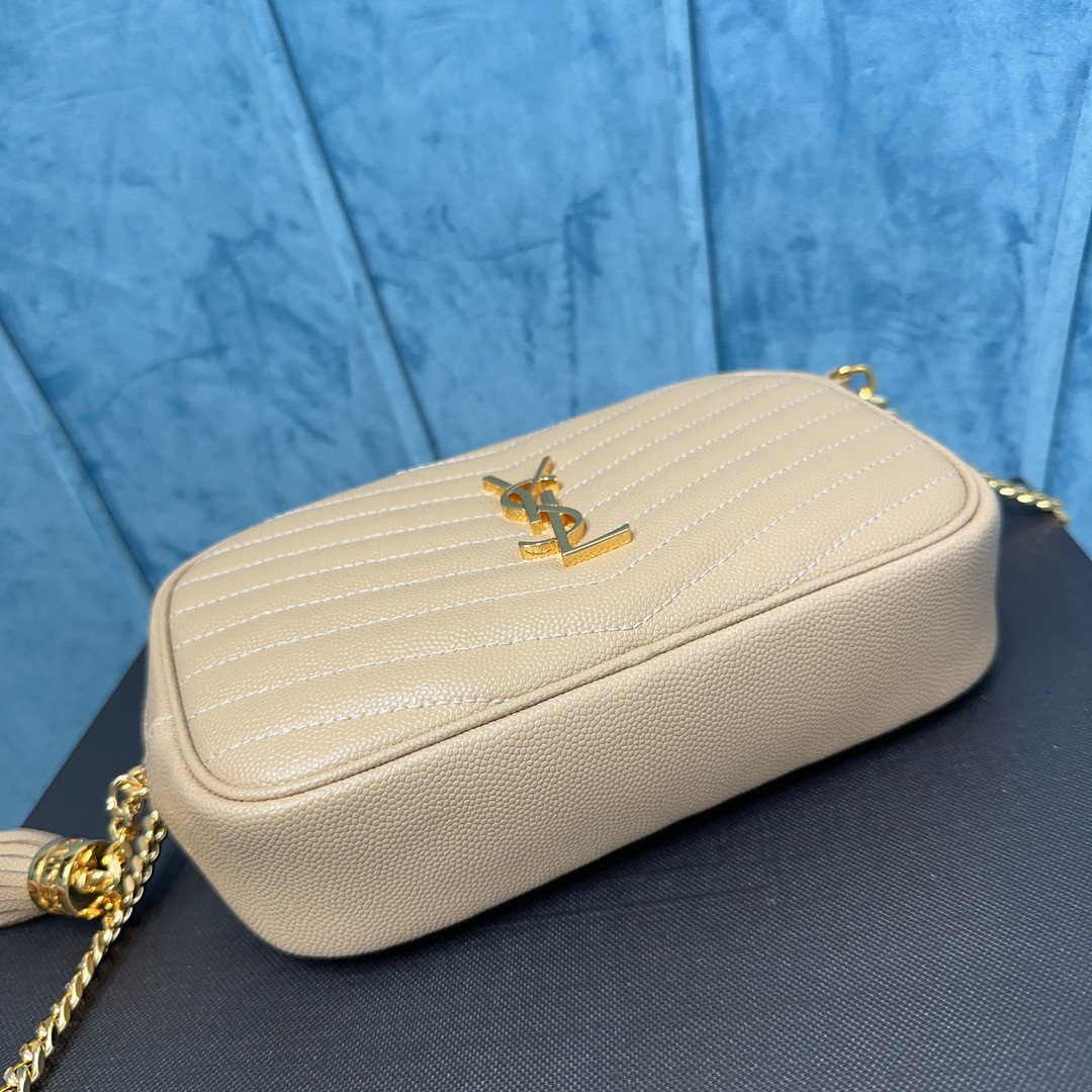YSL MINI LOU IN QUILTED LEATHER 7.5 X 4.1 X 2 INCHES