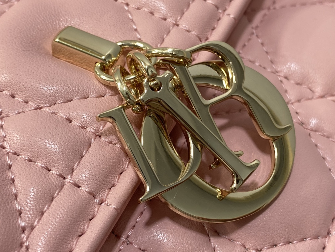 My Dior Top Handle Bag Melocoton Pink 9.5 x 5.5 x 3 inches