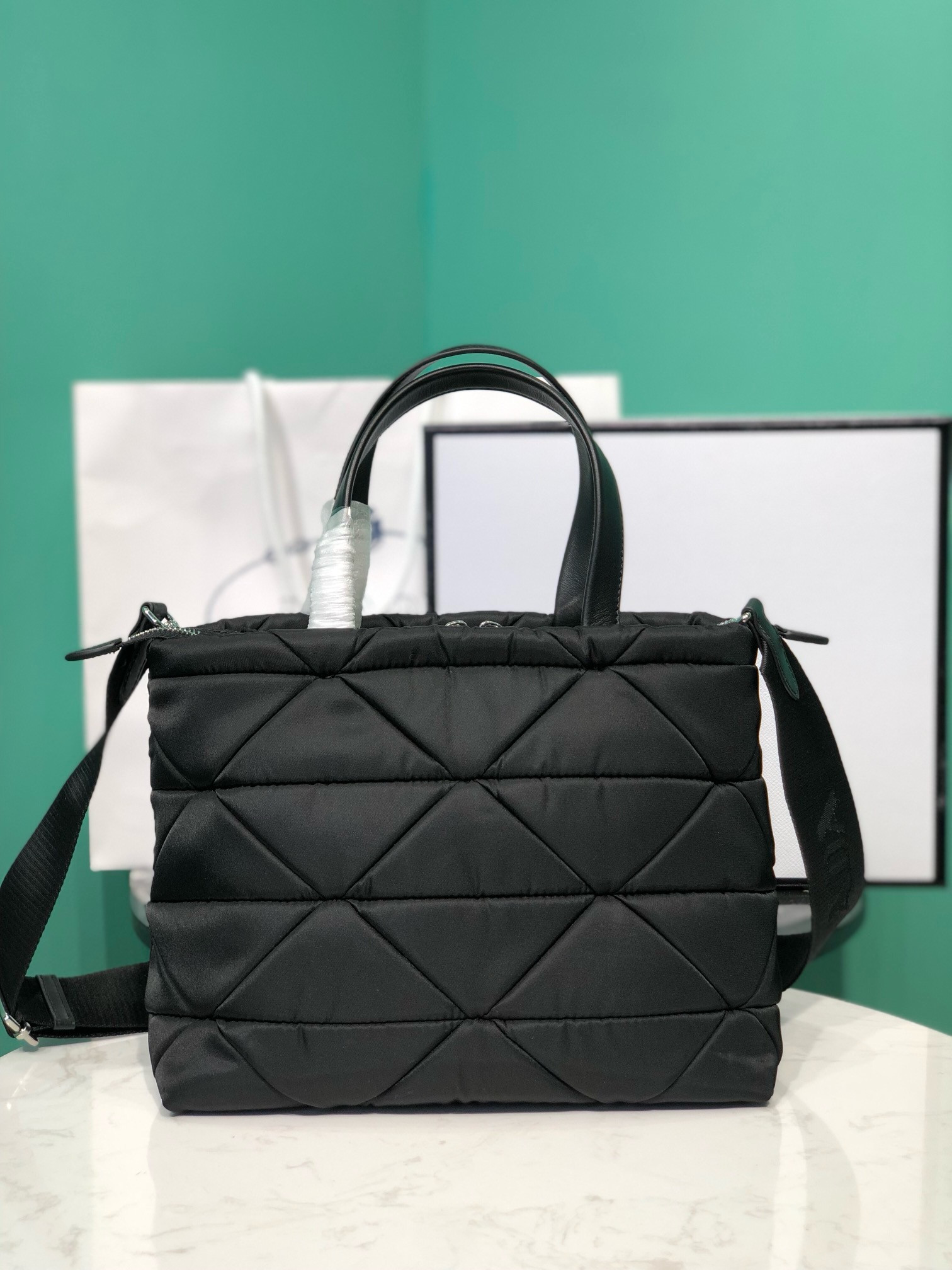 Prada Re-Nylon System Tote 25x21.5x13cm