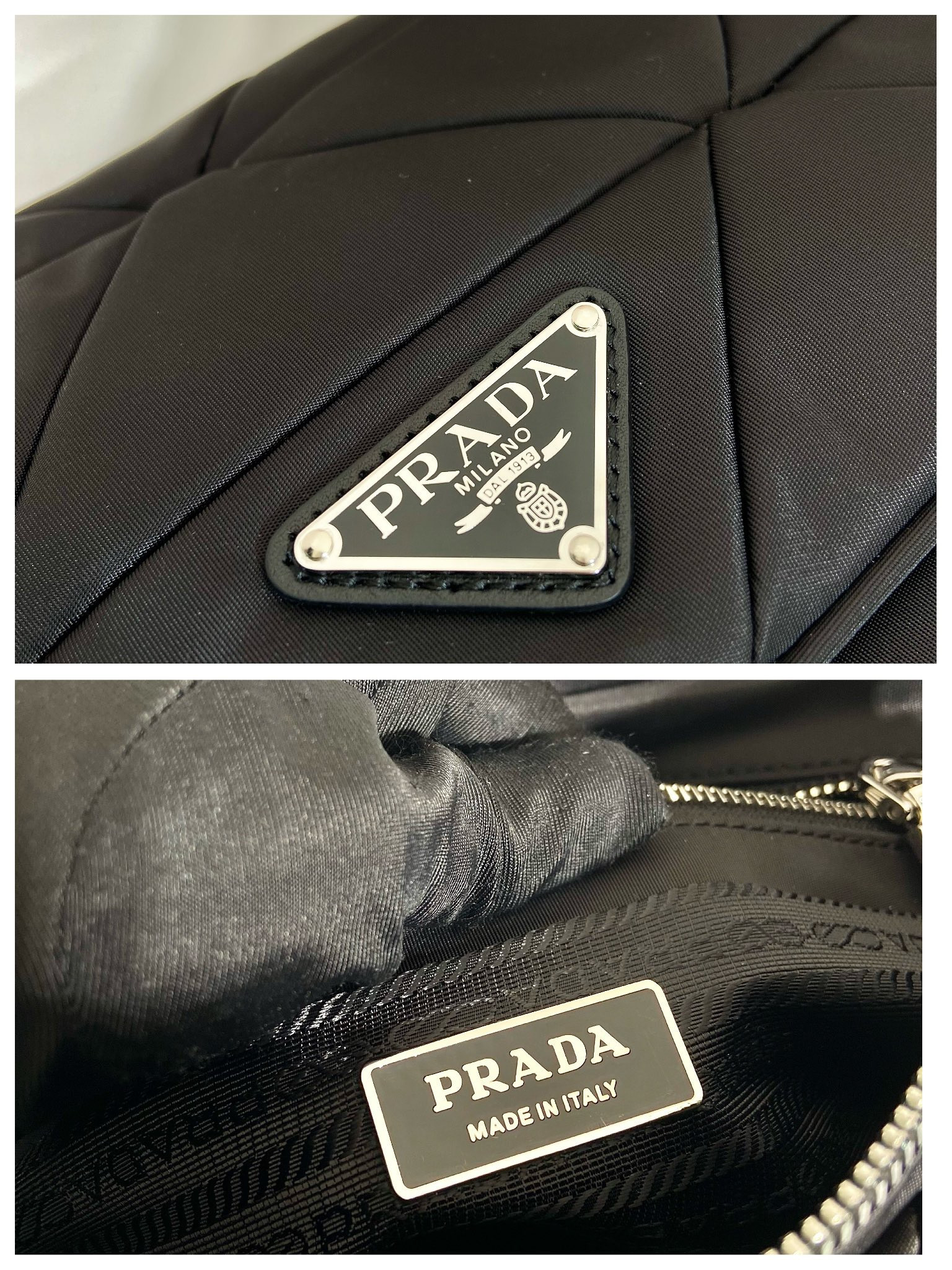 Prada Padded Re-Nylon Shoulder Bag 17.5×24×8.5cm