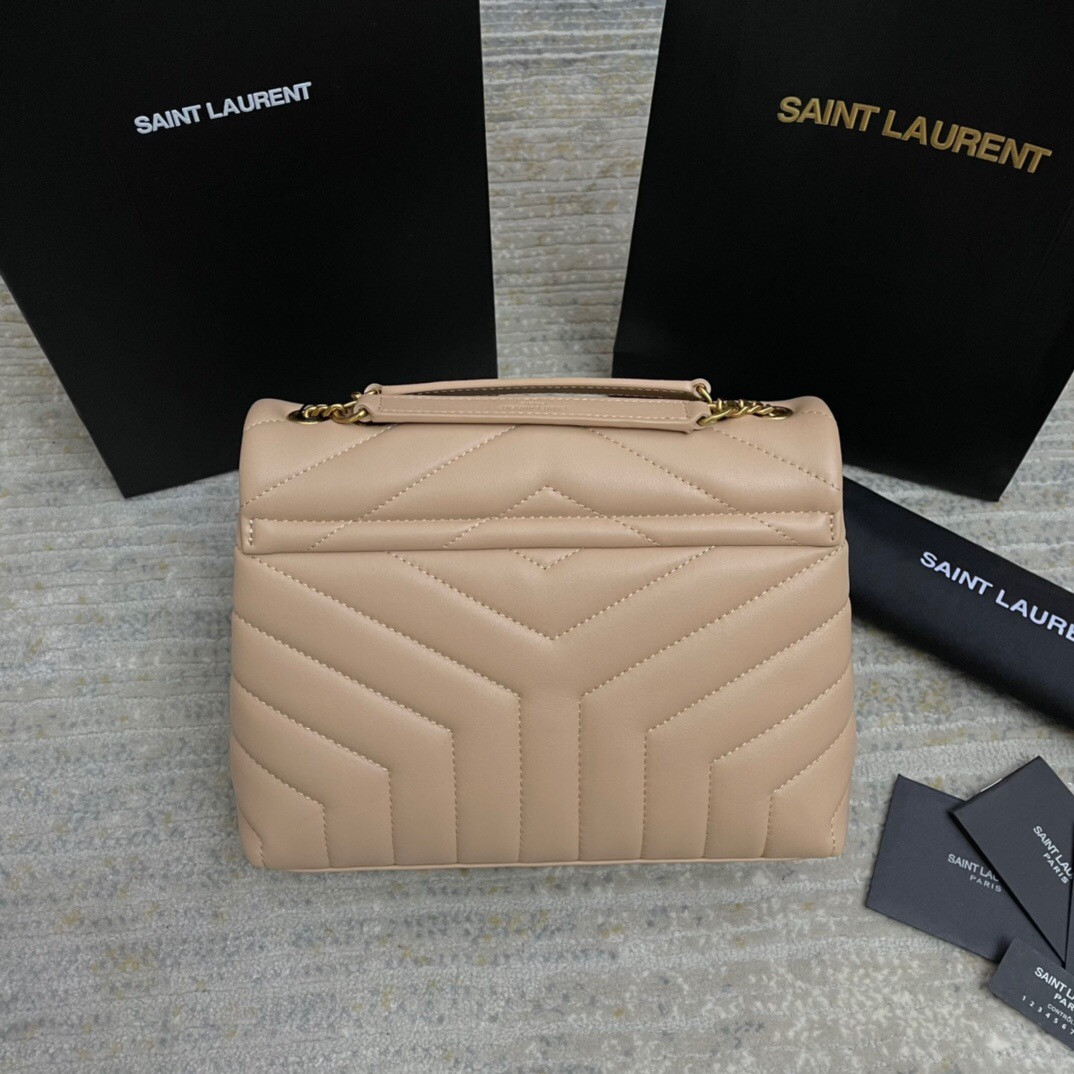 YSL LOULOU SMALL IN QUILTED LEATHER 23x17x9cm