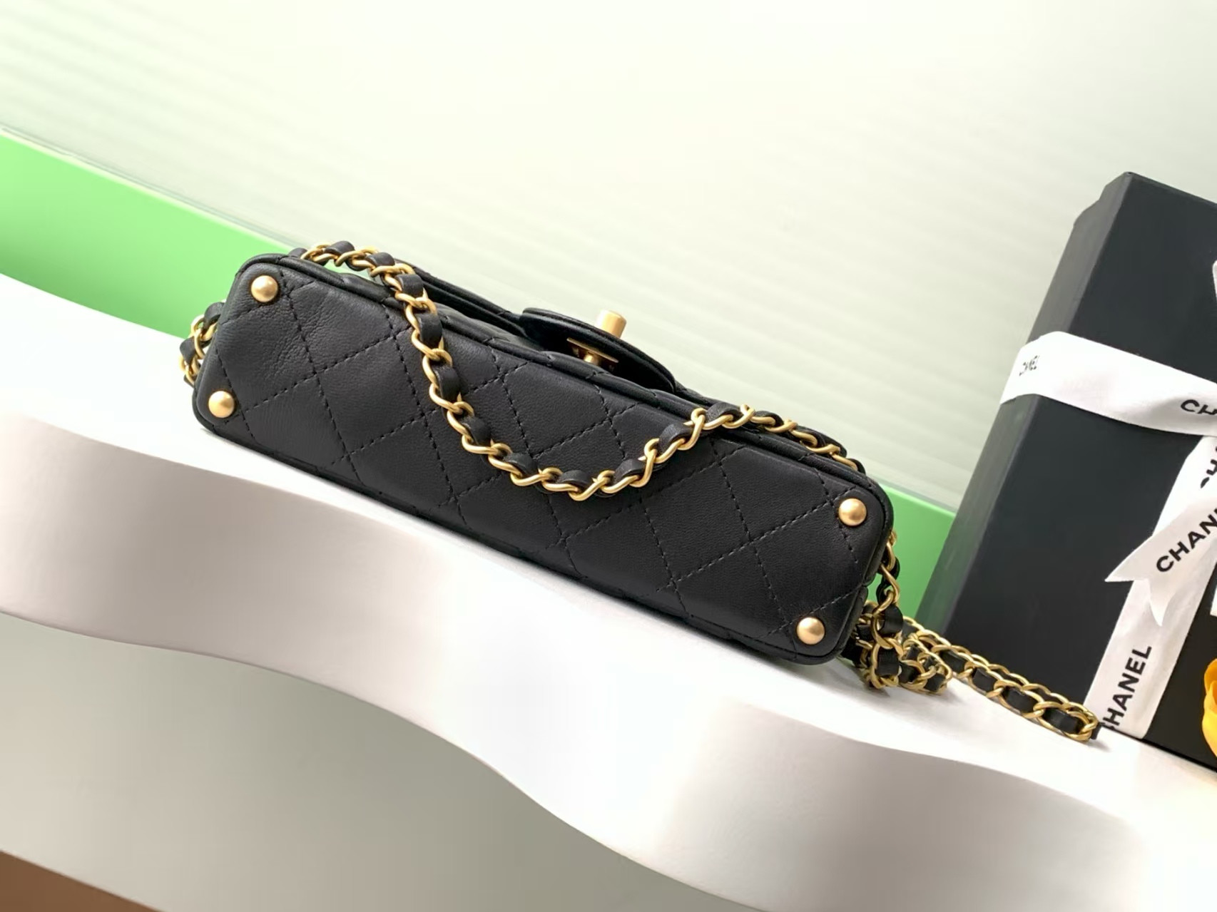 Chanel Small Top Handle Flap Bag AS5355 14x20x6cm