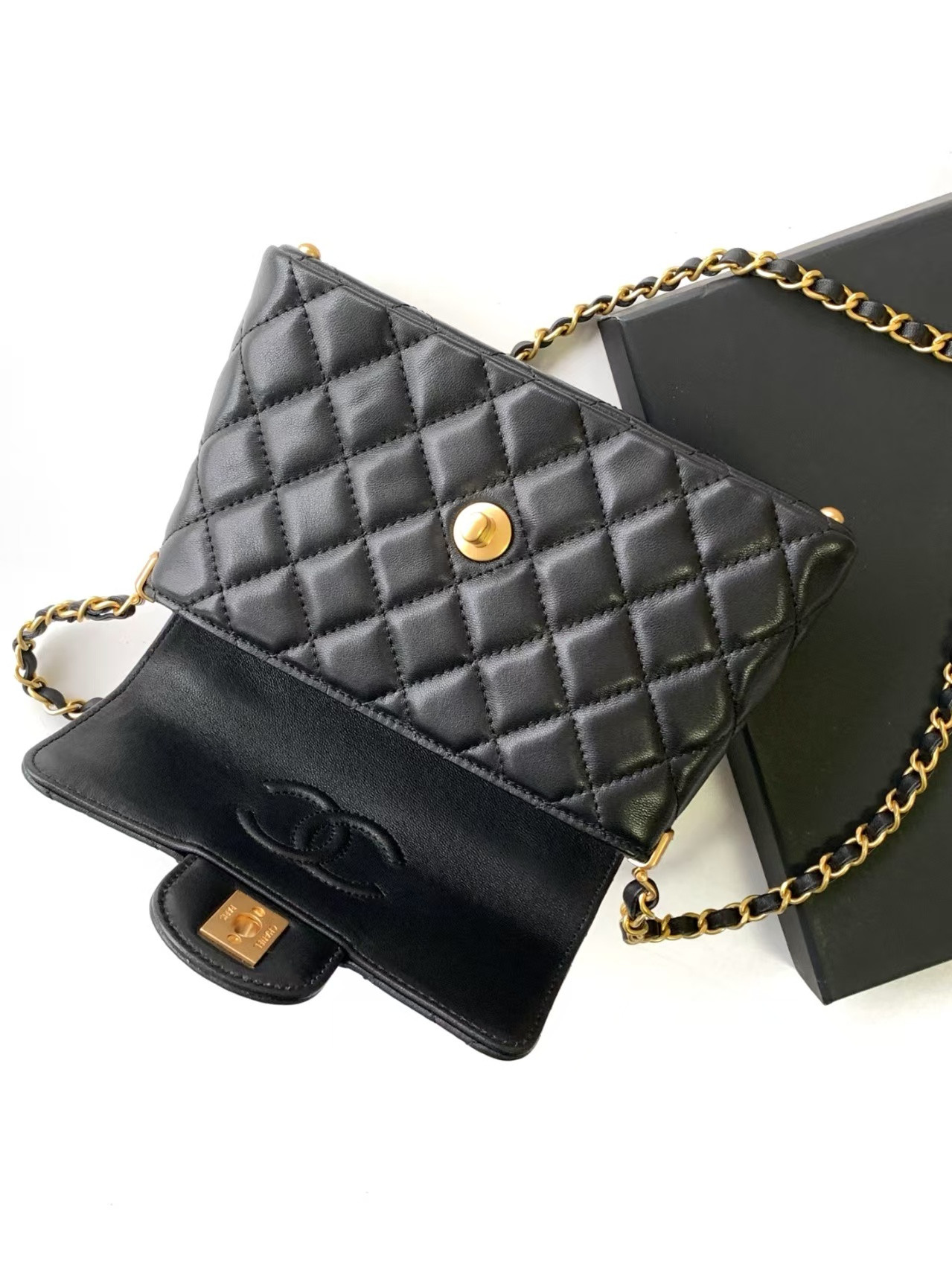 Chanel Small Top Handle Flap Bag AS5355 14x20x6cm