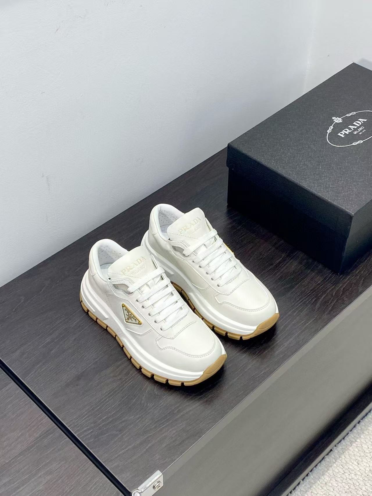 UA Prada Prax 01 leather sneakers