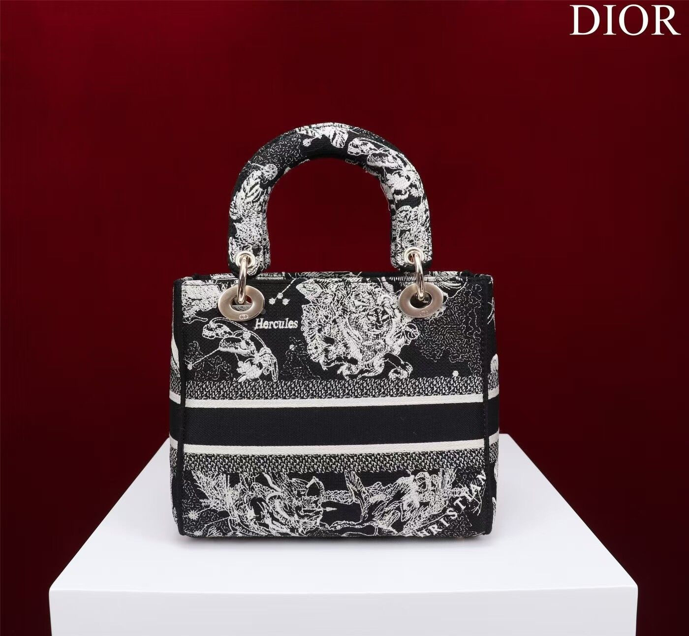 MEDIUM DIOR LADY D-LITE BAG 24 x 20 x 11 cm