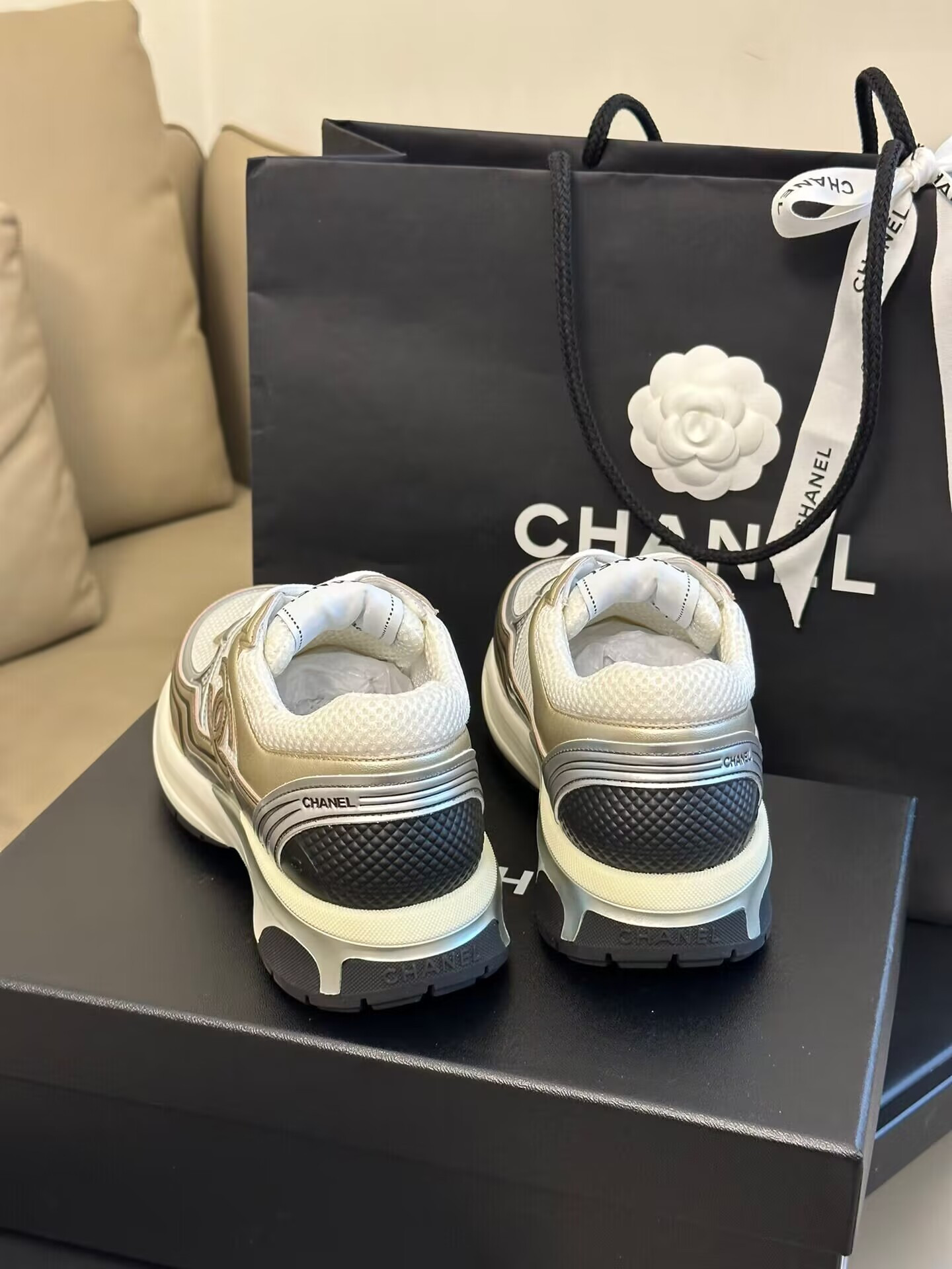 Chanel CC Runner Gold Laminate