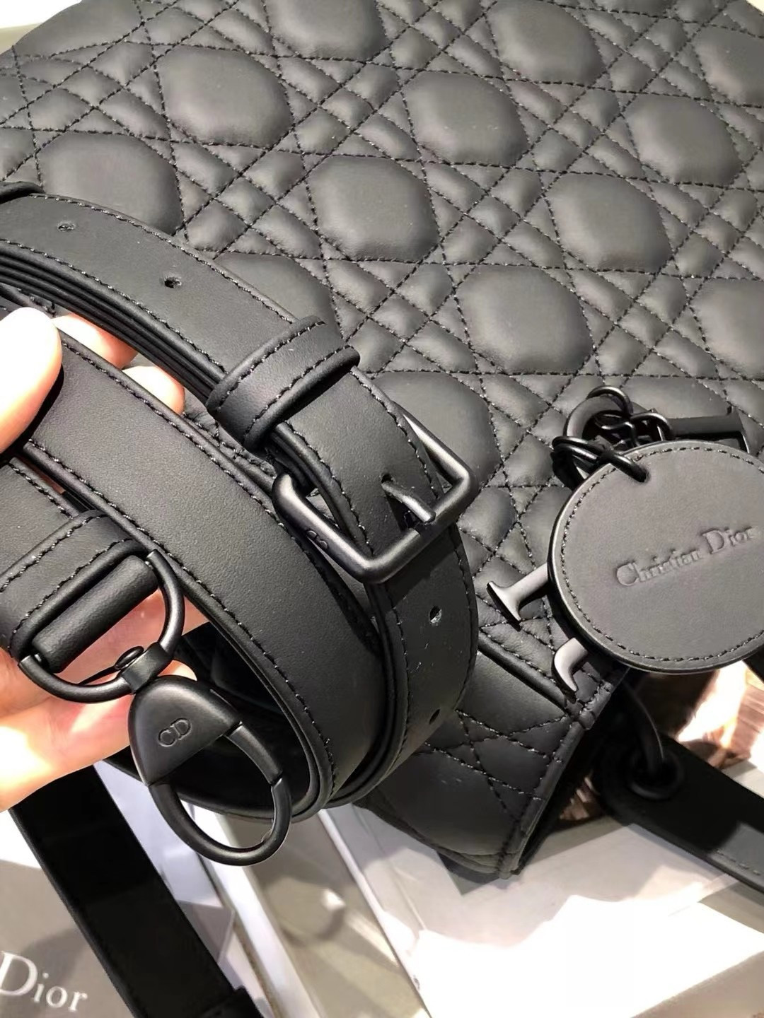 Medium Lady Dior Bag 9.5 x 8 x 4.5 inches