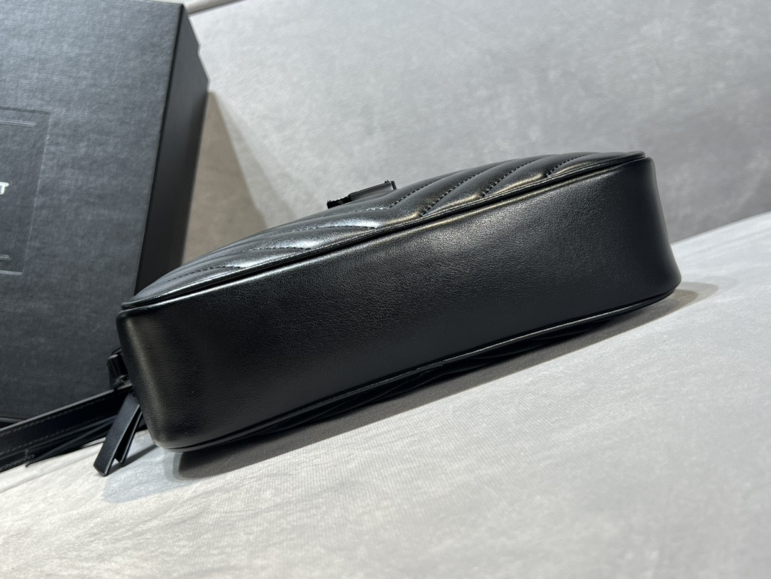 YSL LOU Camera bag in quilted leather