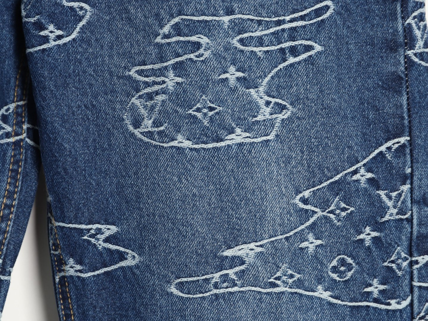 Louis Vuitton LV Pharrell Nigo Tyler Jeans Suit