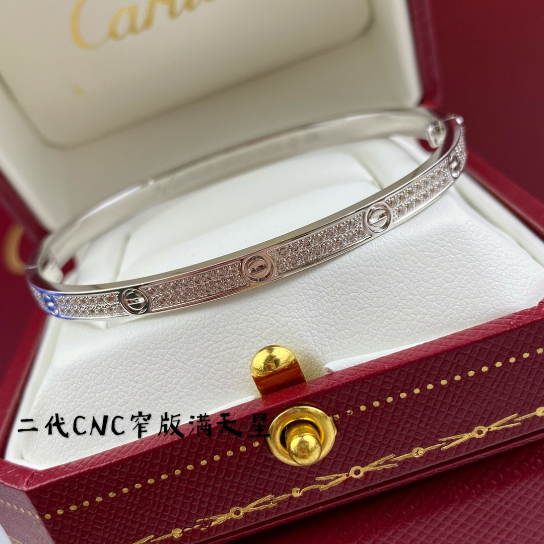 Cartier Narrow Gypsophila Diamond Bracelet(No returns or exchanges accepted)