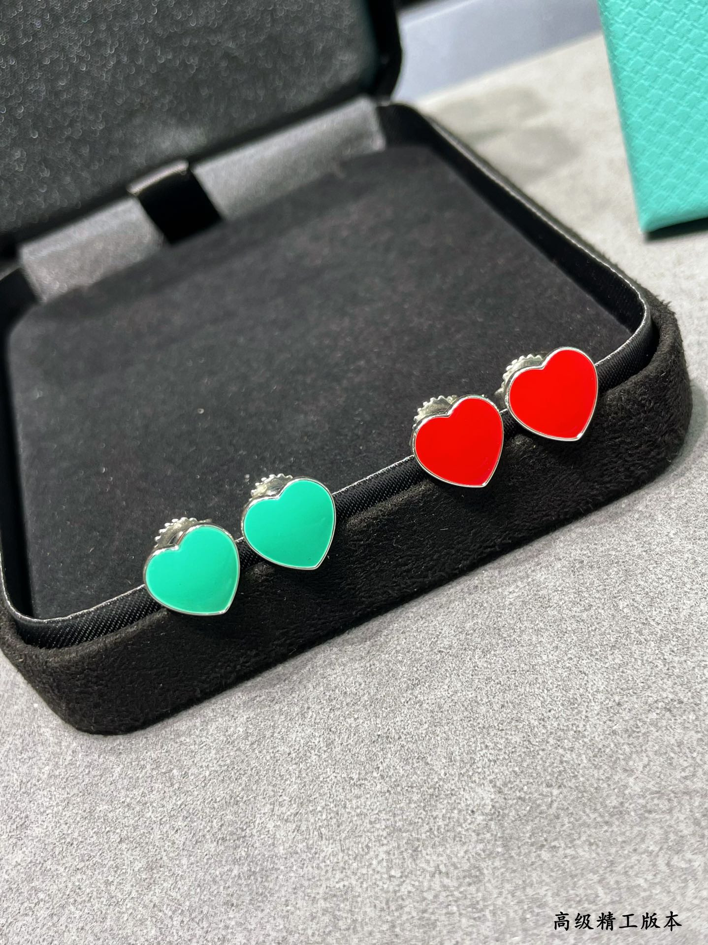 Tiffany & Co. Heart Stud Earrings Ag925