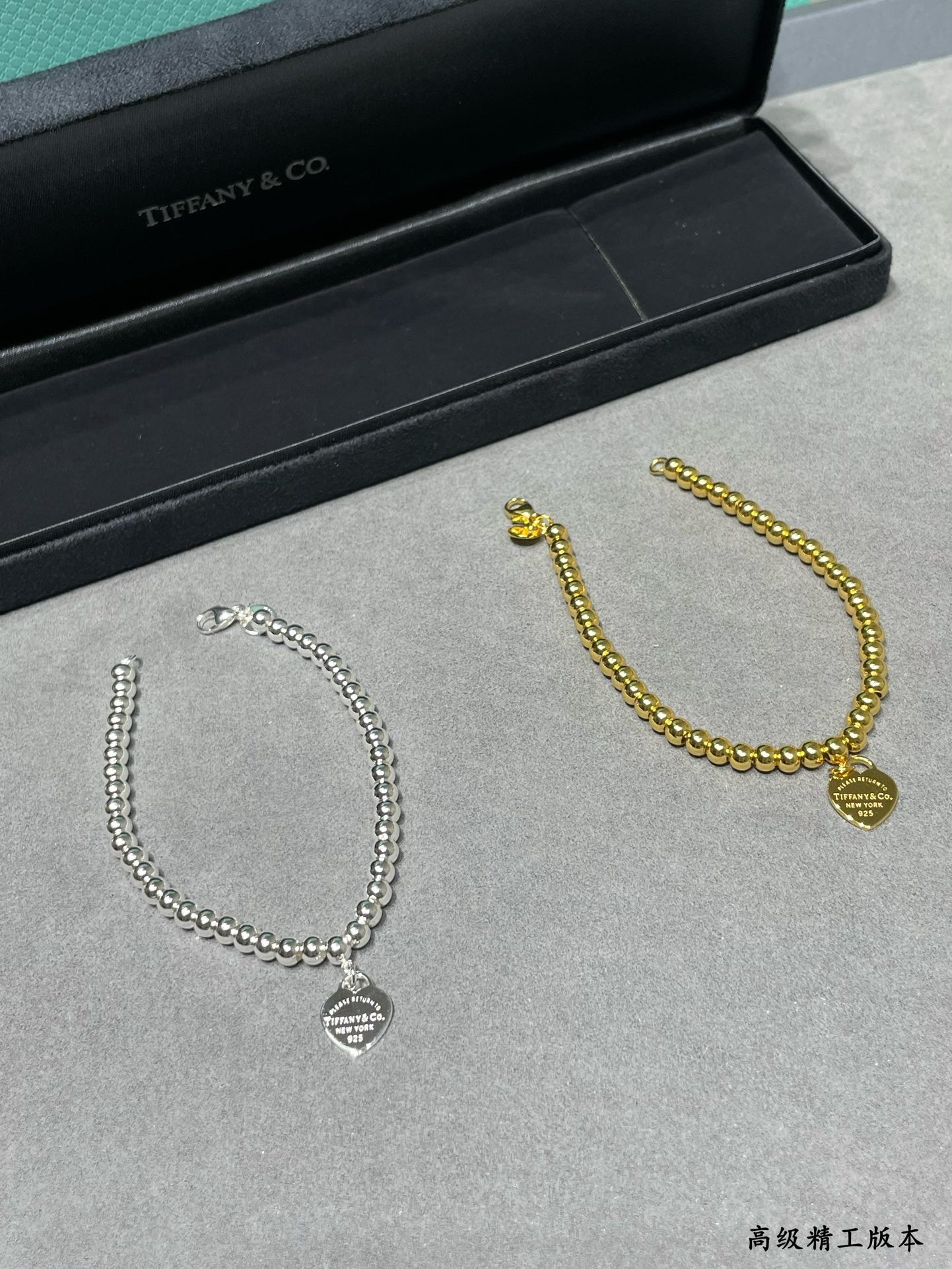 tiffany & co. beads & He**ts bracelet ag925