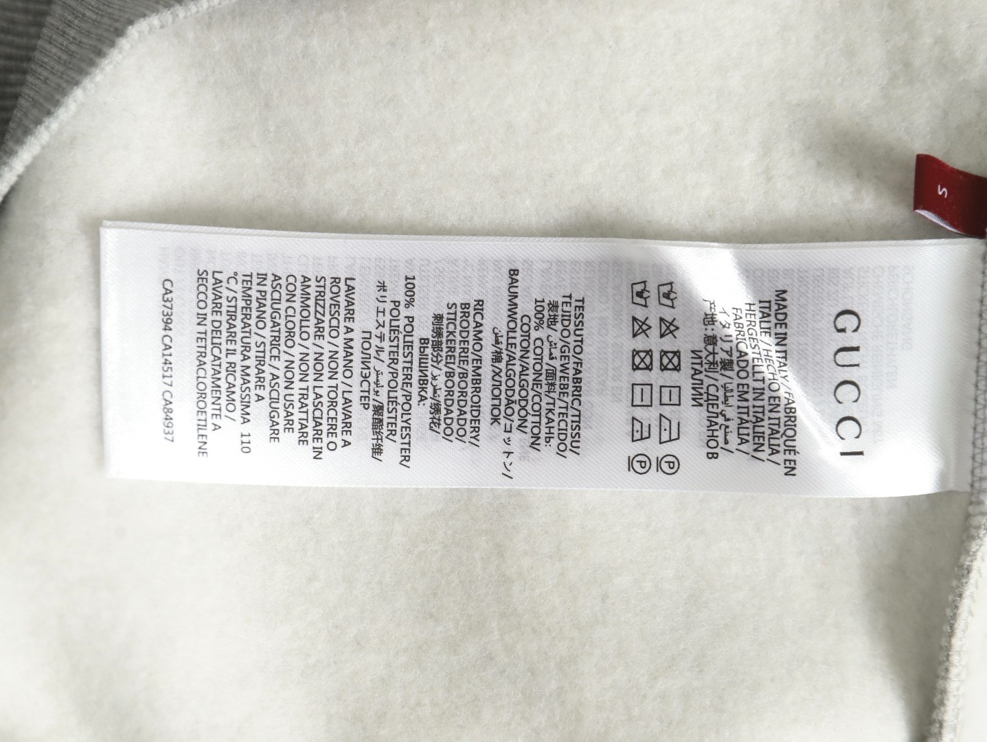 Gucci GUC Fleece-lined Hoodies Suit