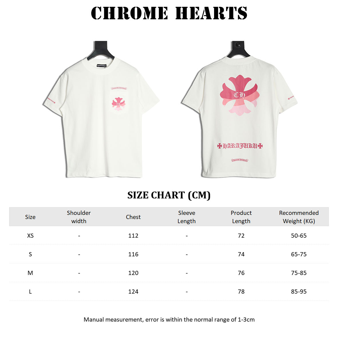 Ch*0me He**ts 25ss short-sleeved t-shirt