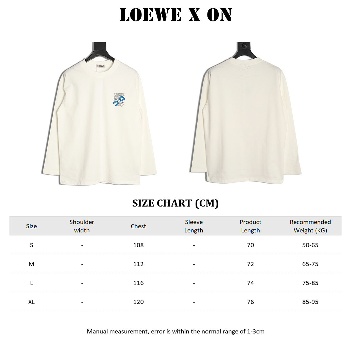Loewe & on 25Fw Long-sleeved T-shirt