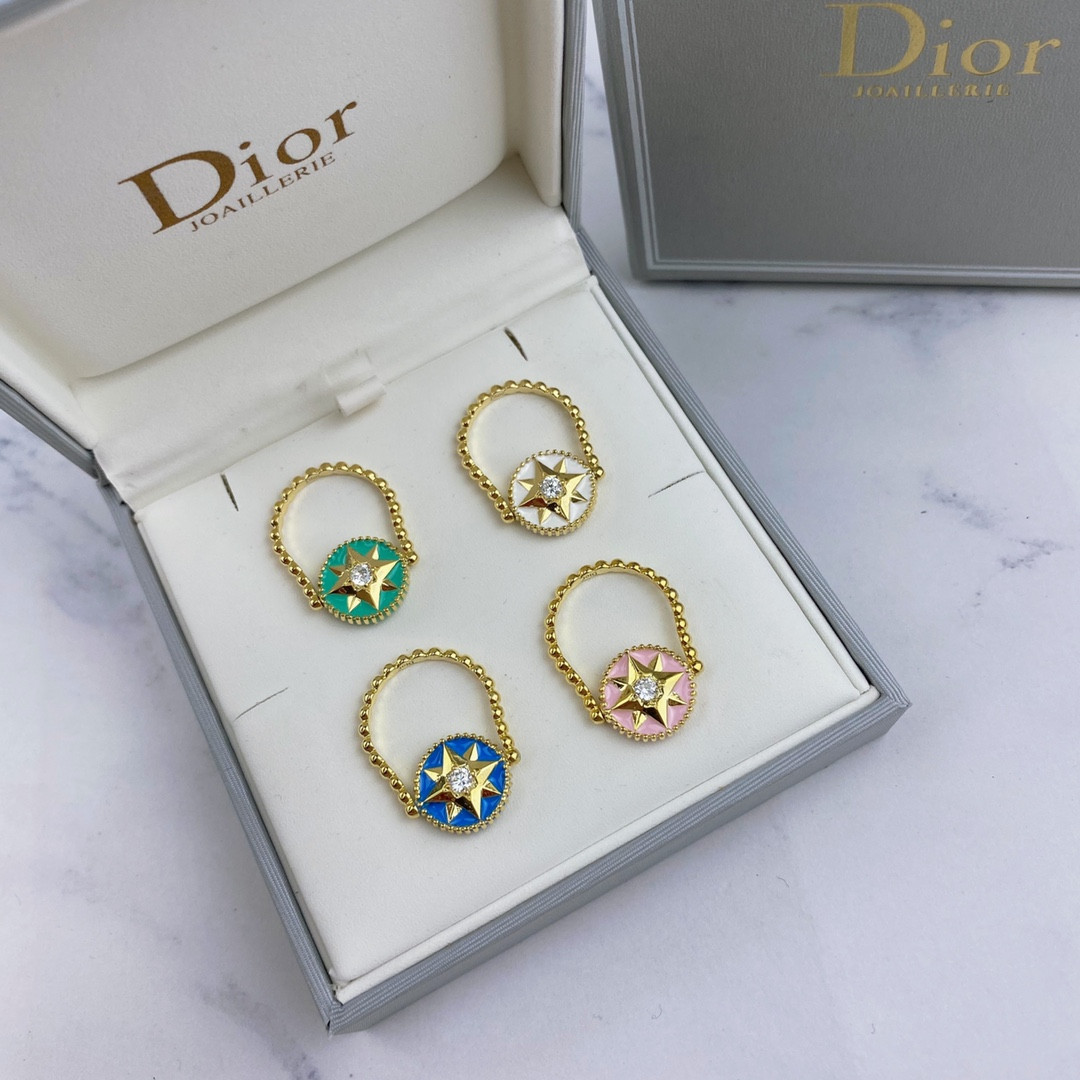 Dior Eight-pointed star Ring(No refund or exchange)