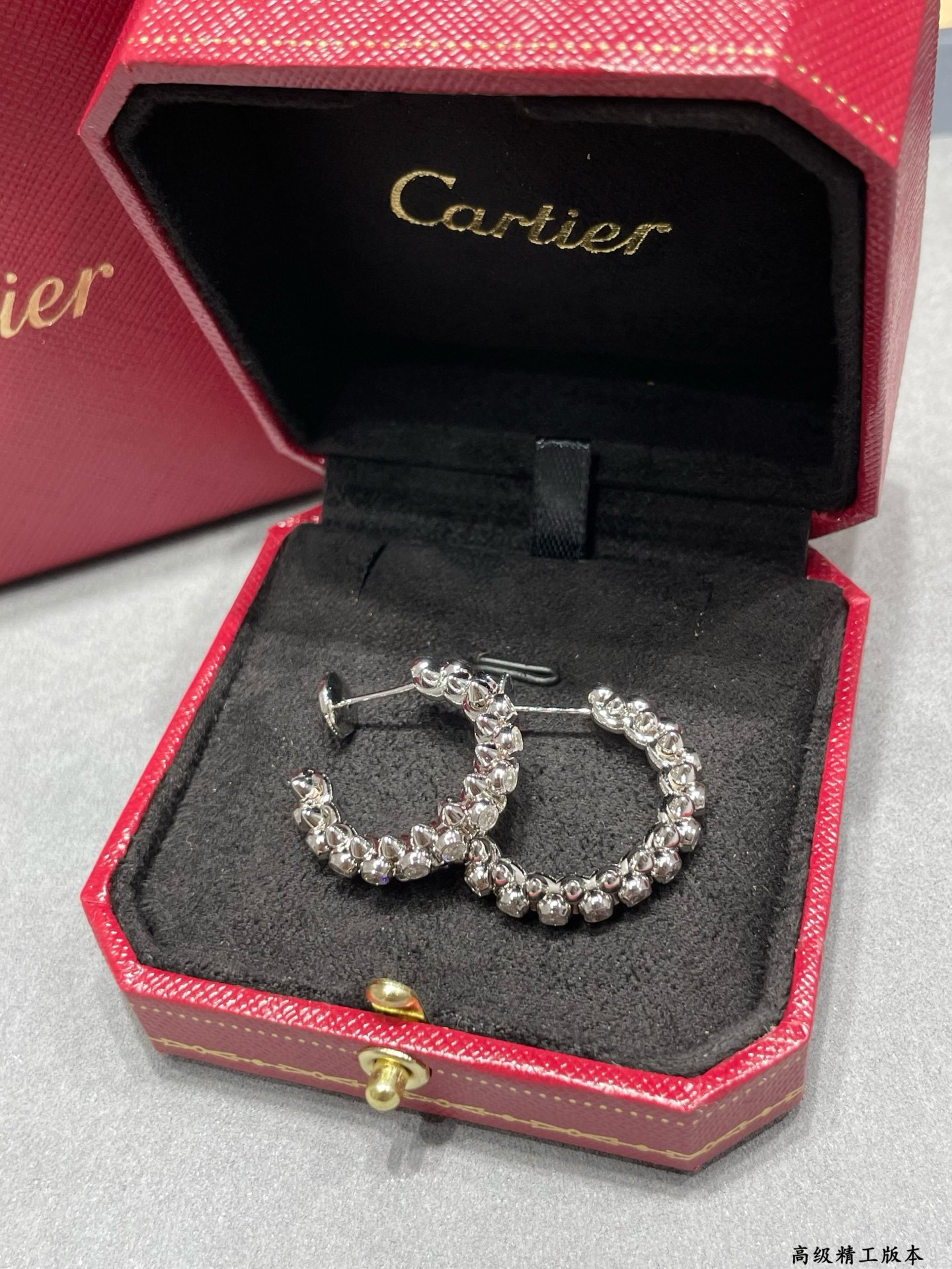 Cartier diamond bullet earrings