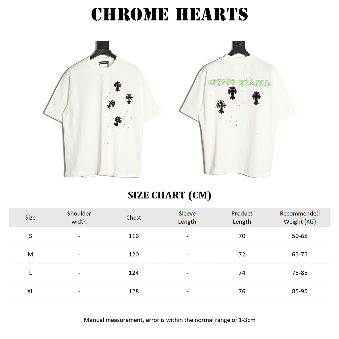 Ch*0me He**ts 25ss short-sleeved t-shirt