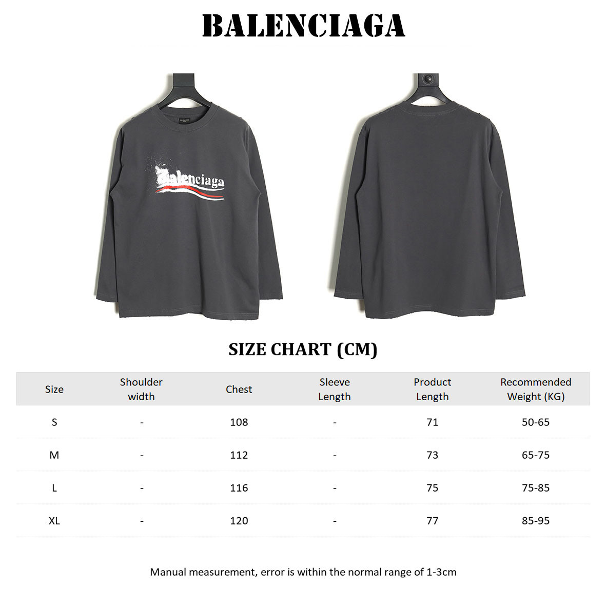 Balenciaga 24Fw Long-sleeved T-shirt