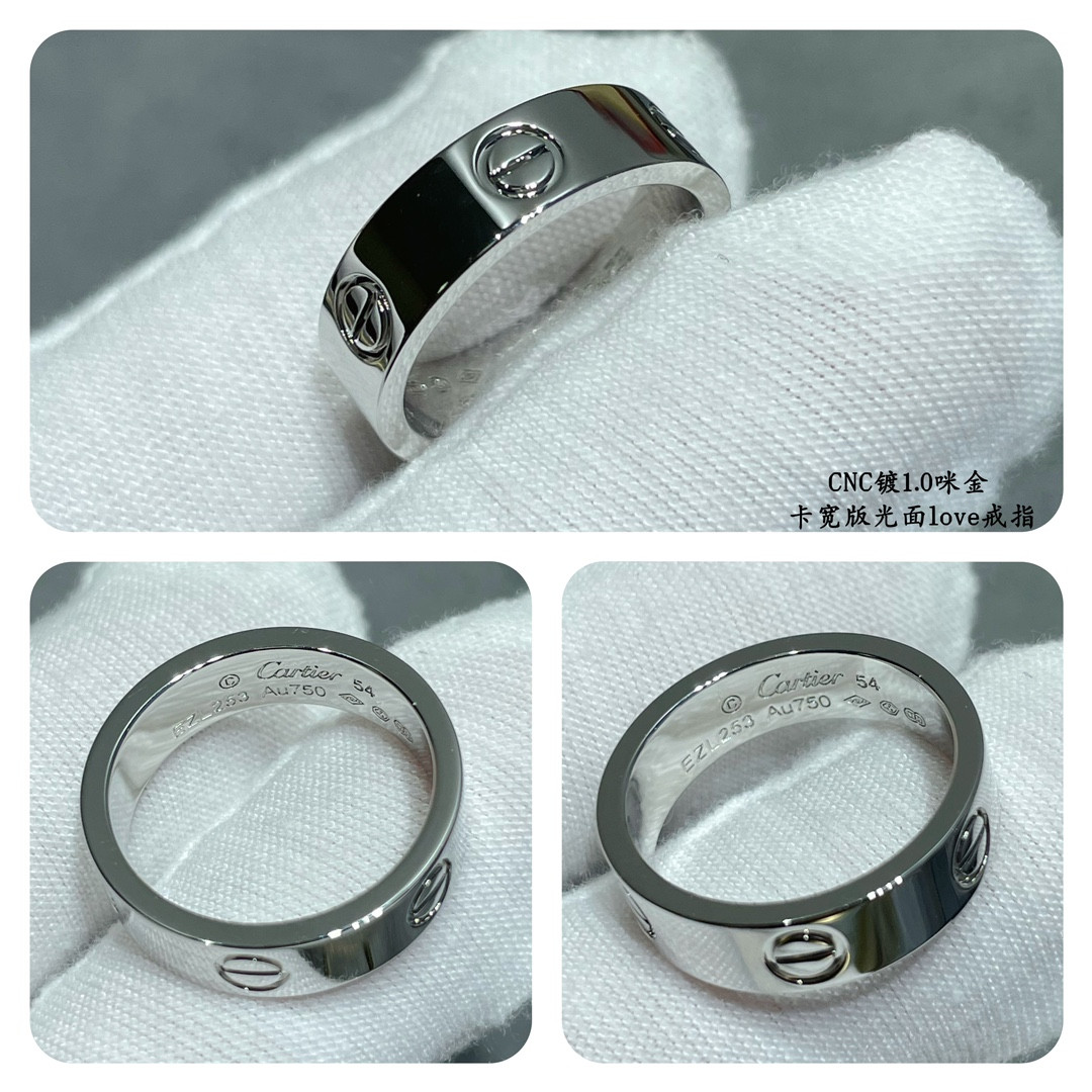 Cartier Wide version smooth LOVE Ring