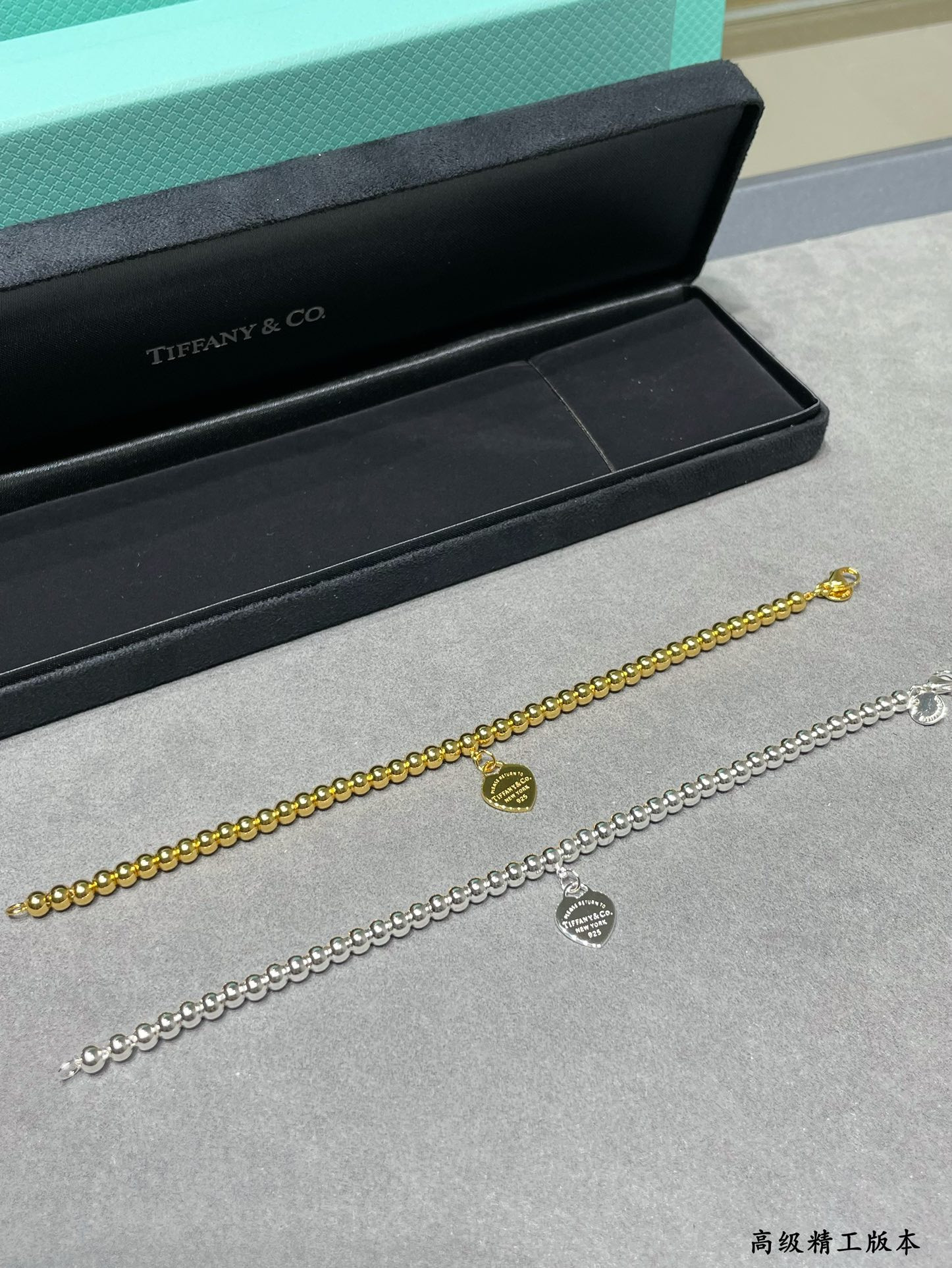 tiffany & co. beads & He**ts bracelet ag925