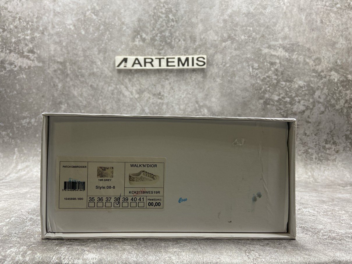 Dior Walk N Dior Patch Embroidery Grey