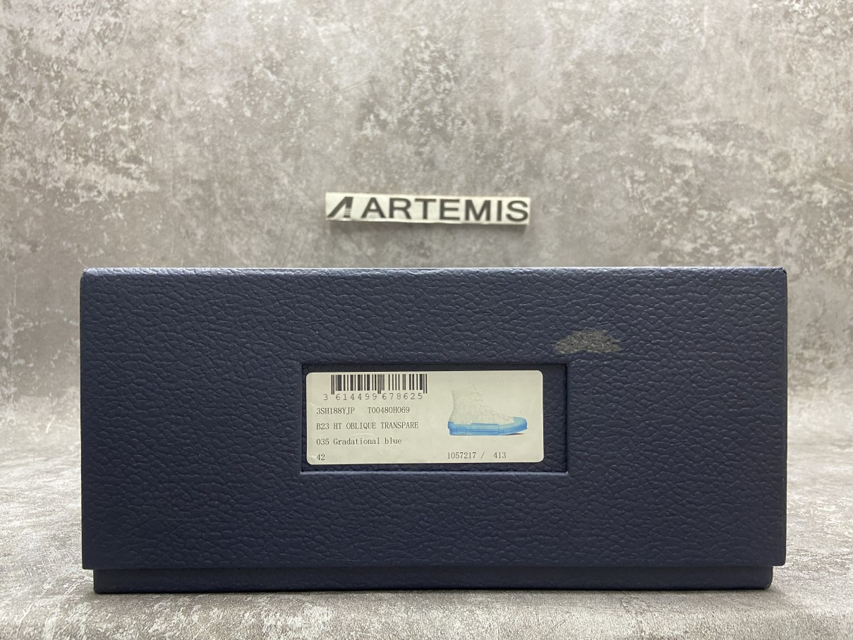 Dior B23 High Top Gradient Blue