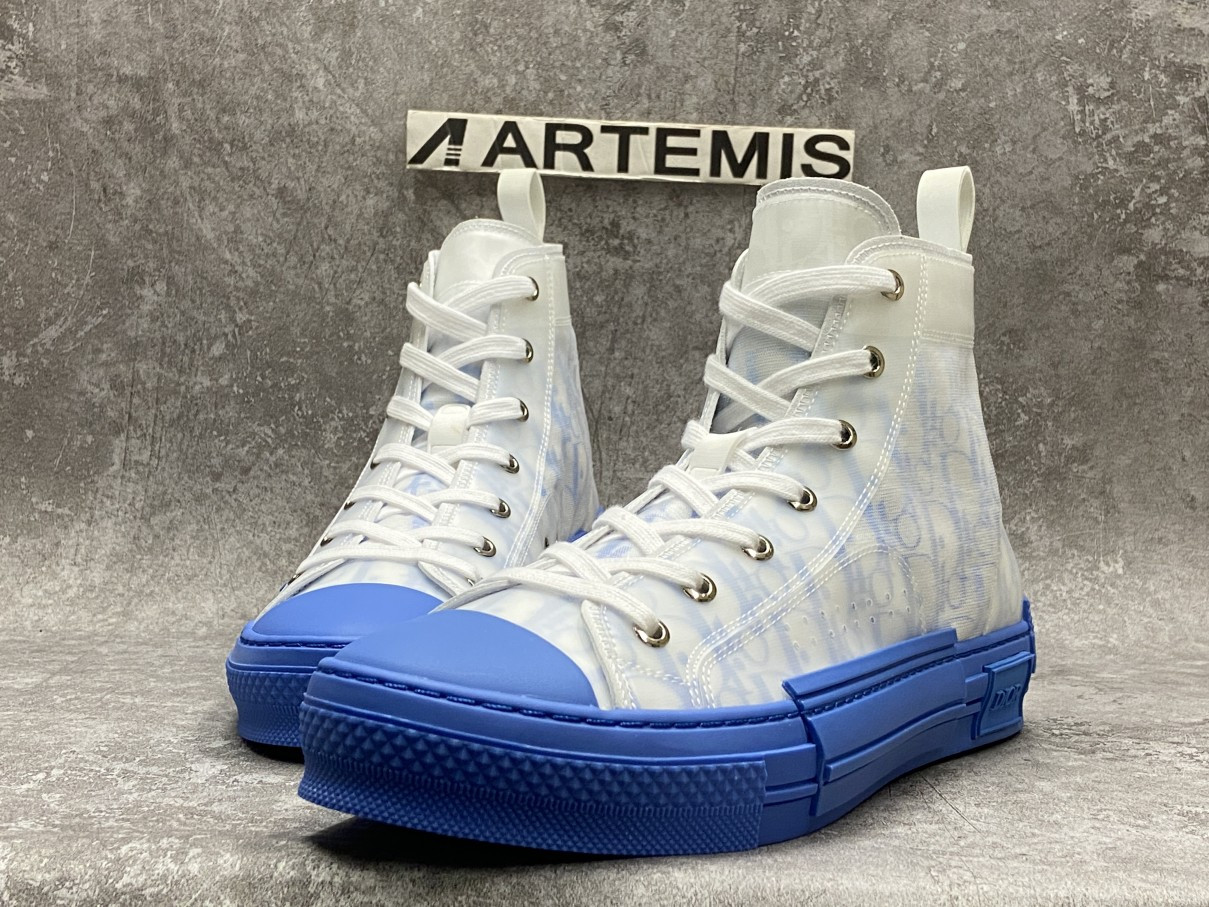Dior B23 High Top Gradient Blue