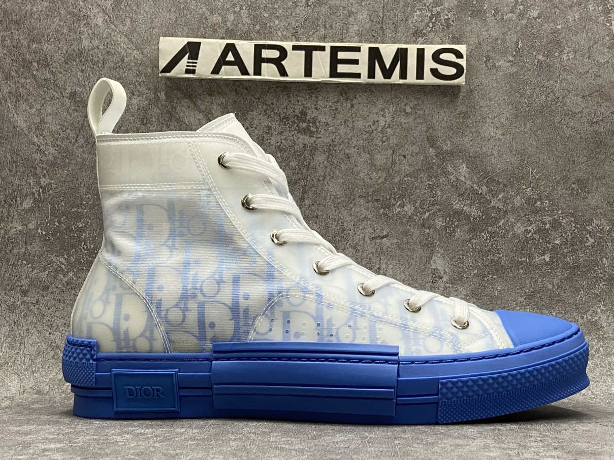 Dior B23 High Top Gradient Blue