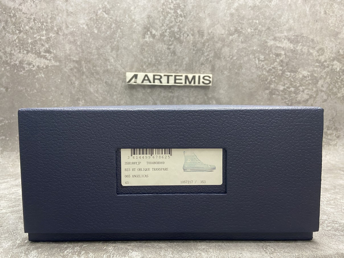 Dior B23 High Top Daniel Arsham Light Blue